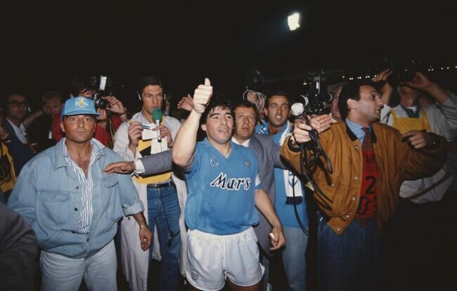 Diego Maradona Napoli UEFA Cup 1989
